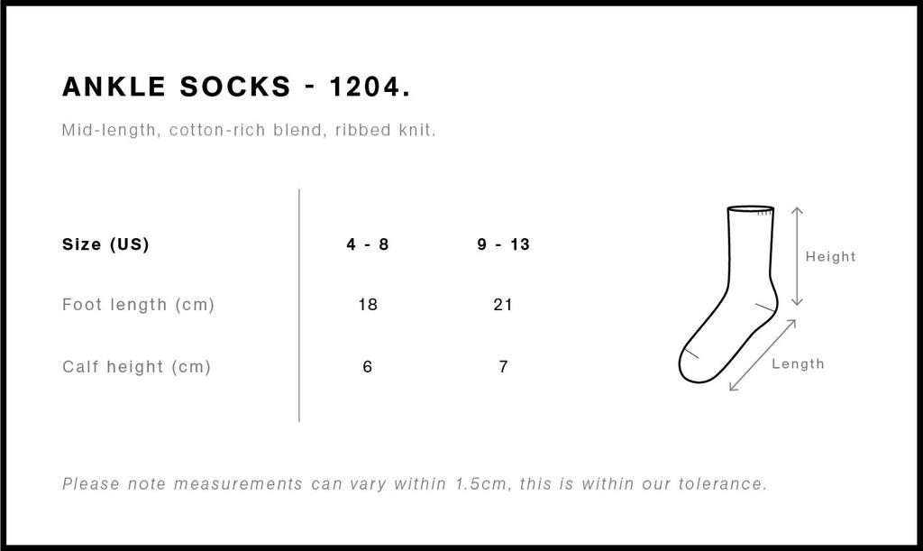 Size Guide - Style 1204