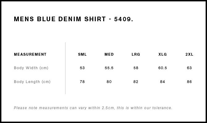 Size Guide - Style 5409