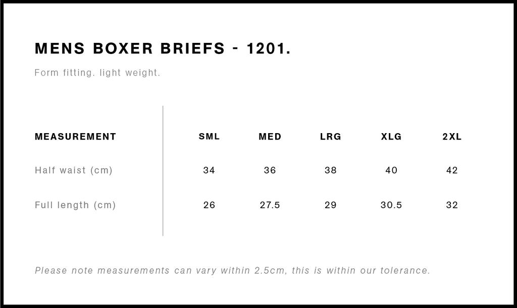 Size Guide - Style 1201