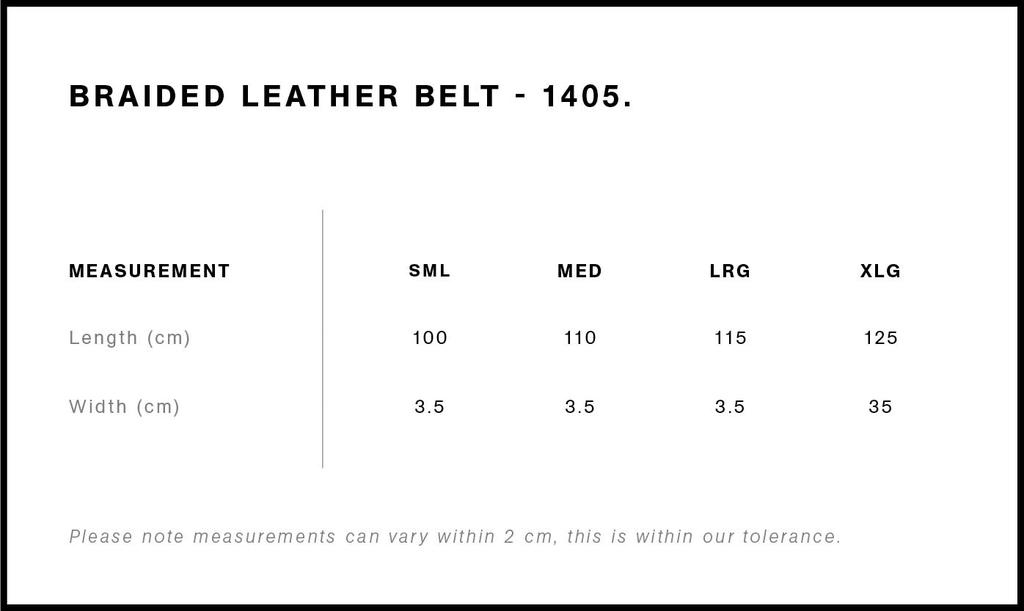 Size Guide - Style 1405