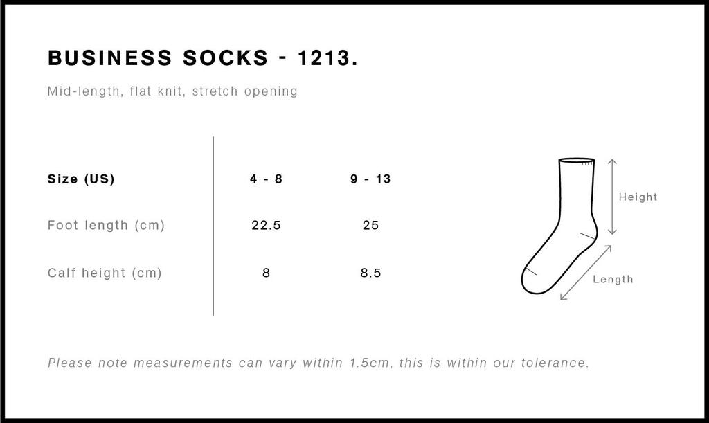 Size Guide - Style 1213