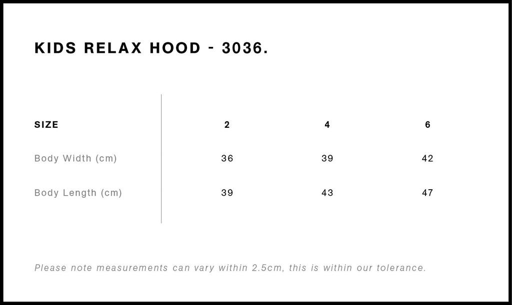 Size Guide - Style 3036
