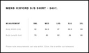 Size Guide - Style 5407