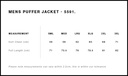 Size Guide - Style 5591