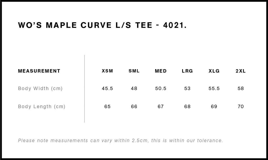 Size Guide - Style 4021