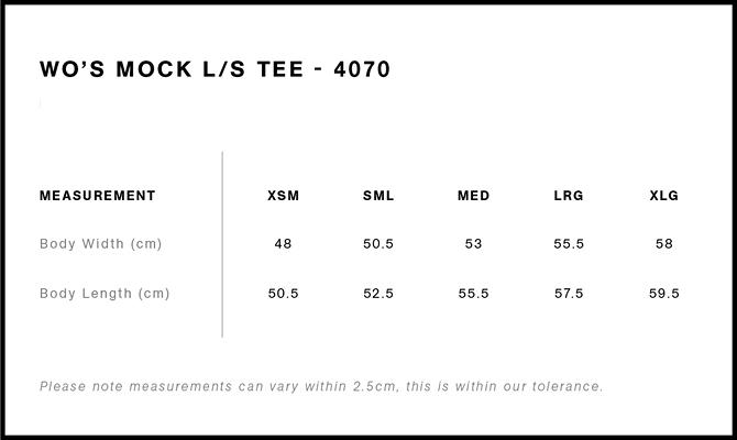 Size Guide - Style 4070