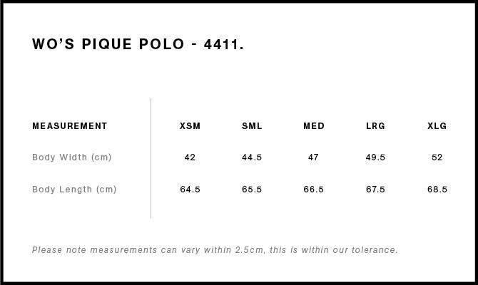Size Guide - Style 4411
