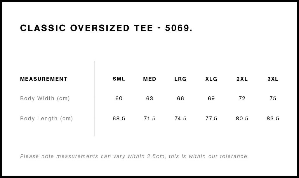 Size Guide - Style 5069