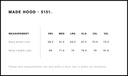 Size Guide - Style 5151