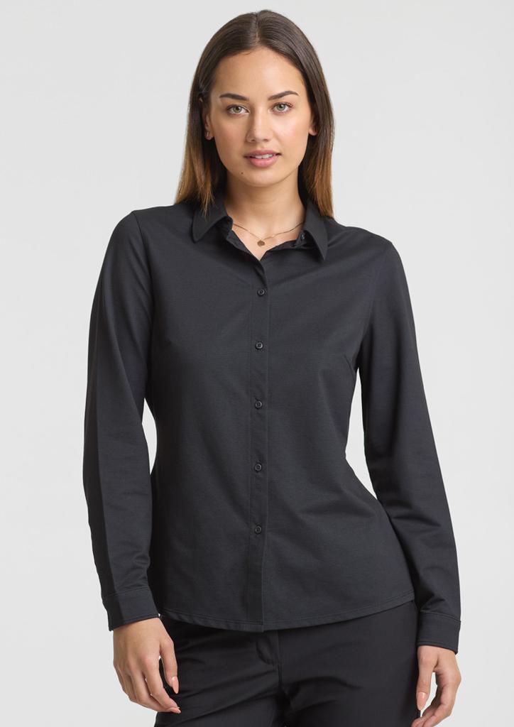 [9401042714169] BS2619LL - Womens Venture Long Sleeve Shirt (6, Black)
