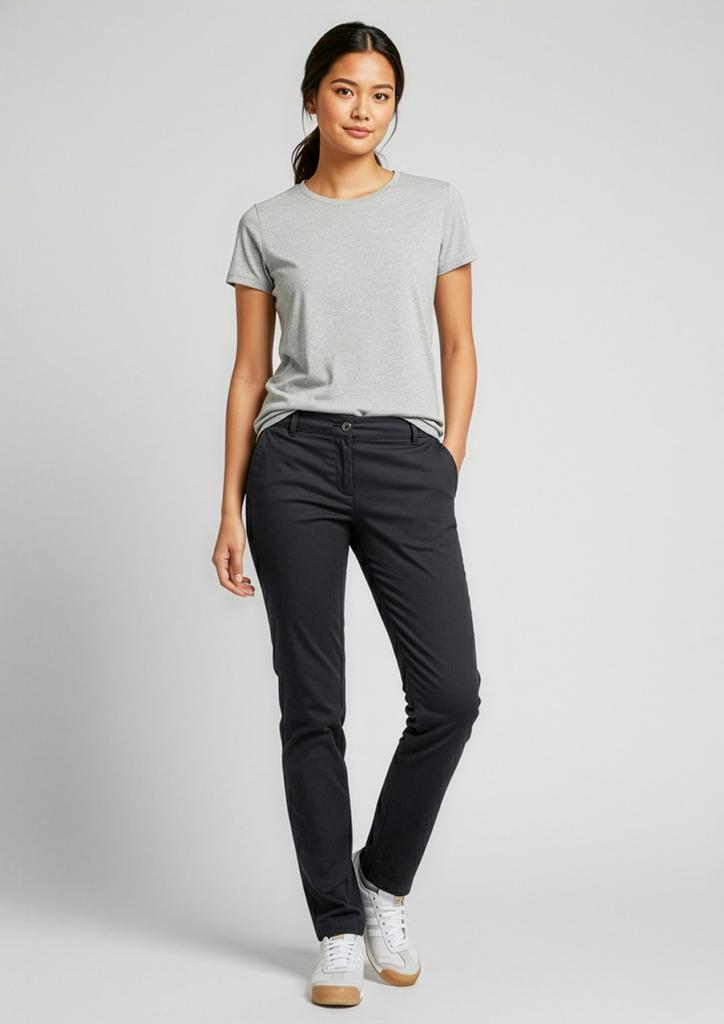 [9401042448064] BS724L - Womens Lawson Chino Pant (6, Black)