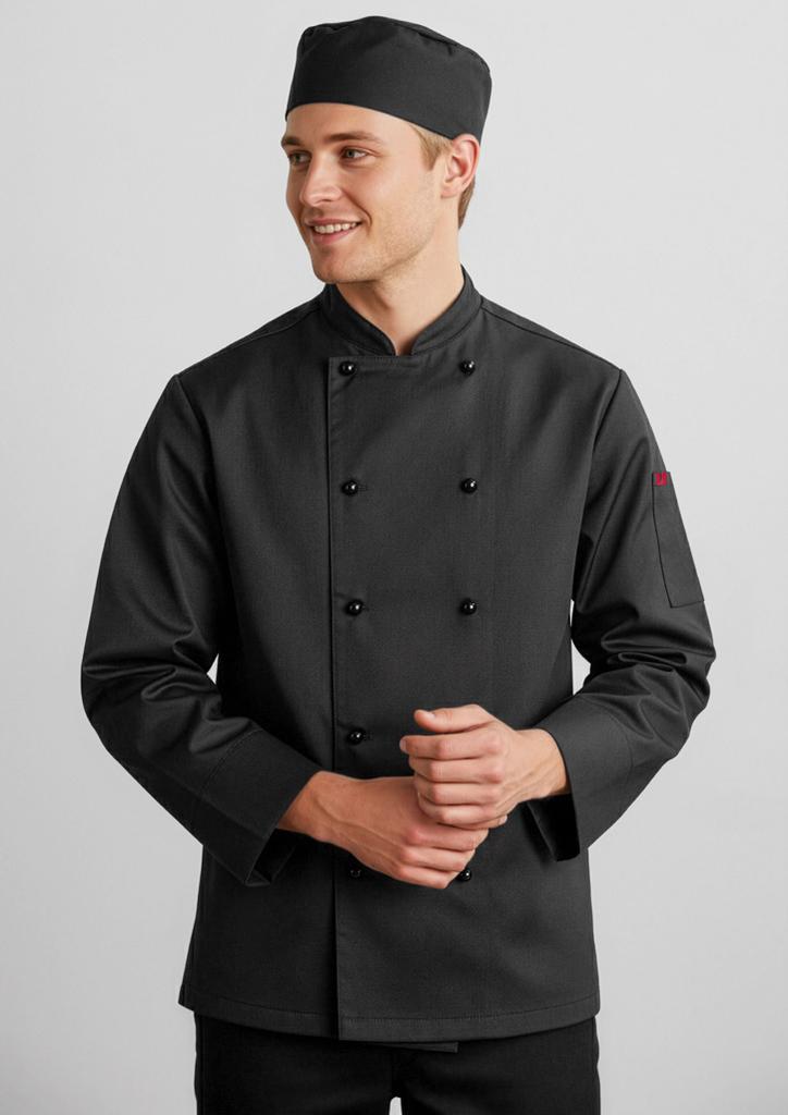 [9401042622891] CH230ML - Mens Al Dente Long Sleeve Chef Jacket (XS, Black)