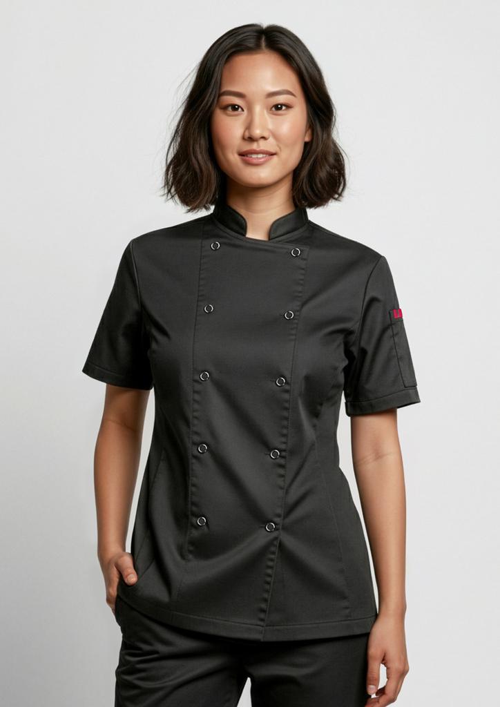 [9401042623614] CH232LS - Womens Zest Short Sleeve Jacket (XS, Black)