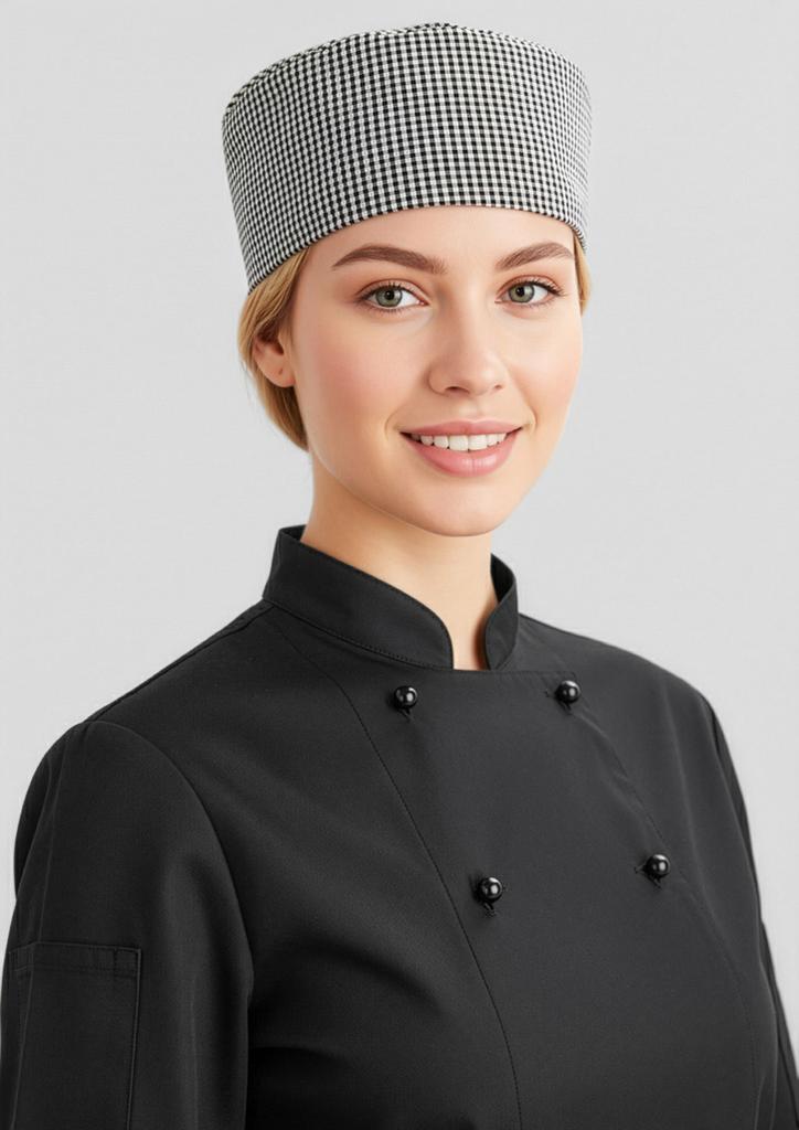 [9401042623010] CH235 - Chef Jacket Button (Black)