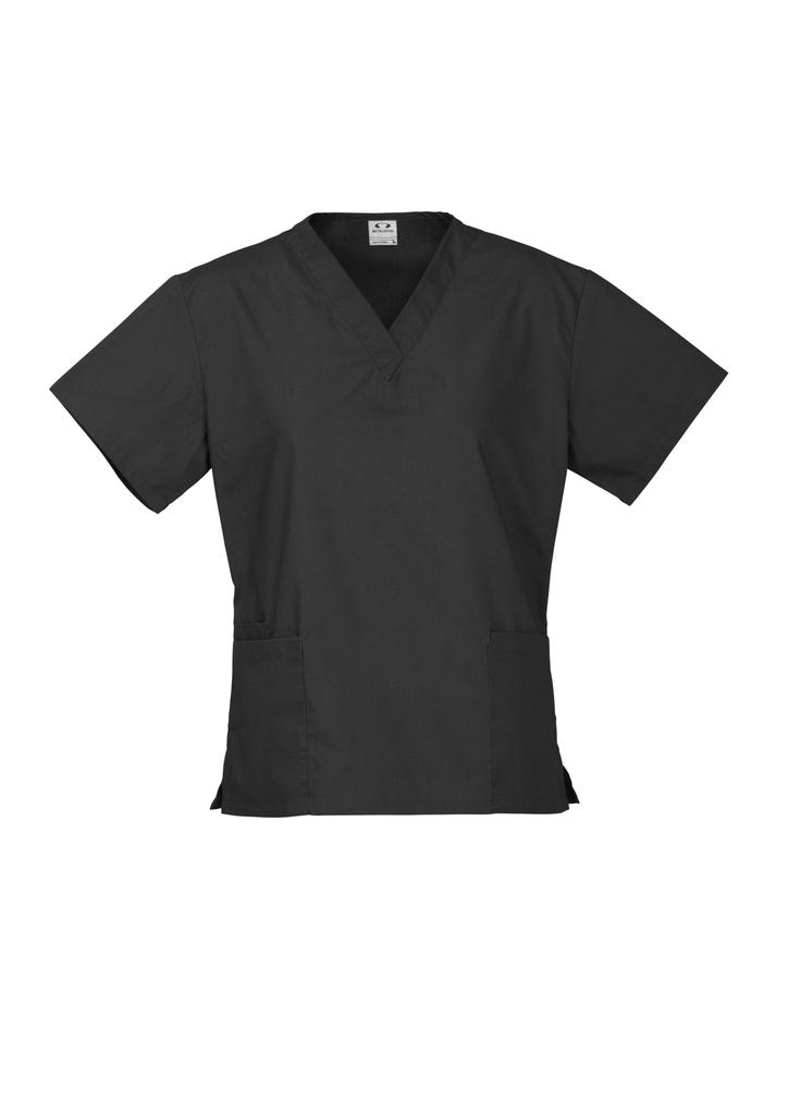 [9401042190499] H10622 - Womens Classic Scrub Top (XS, Black)