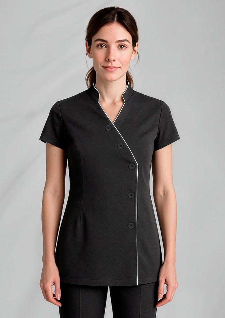 [9401042188656] H134LS - Womens Zen Tunic (6, Black)