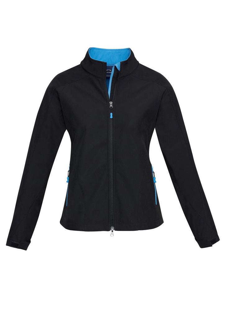 [9401042240828] J307L - Womens Geneva Jacket (S, Black/Cyan)