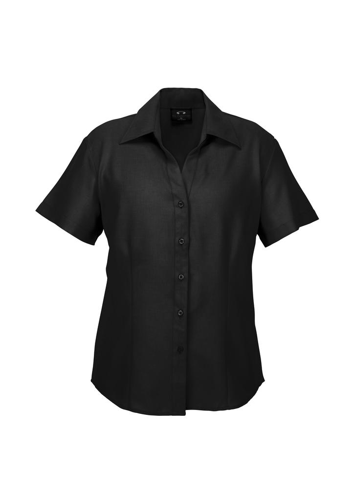 [9401042133403] LB3601 - Womens Oasis Short Sleeve Shirt (6, Black)