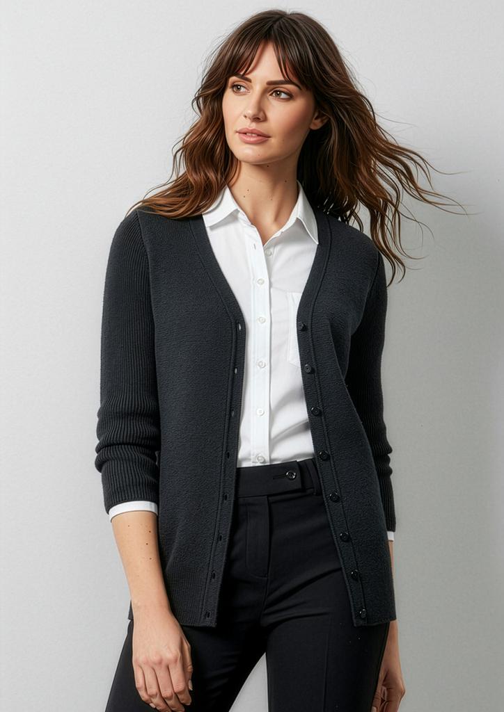 [9401042327635] LC417L - Womens Milano Cardigan (XS, Black)