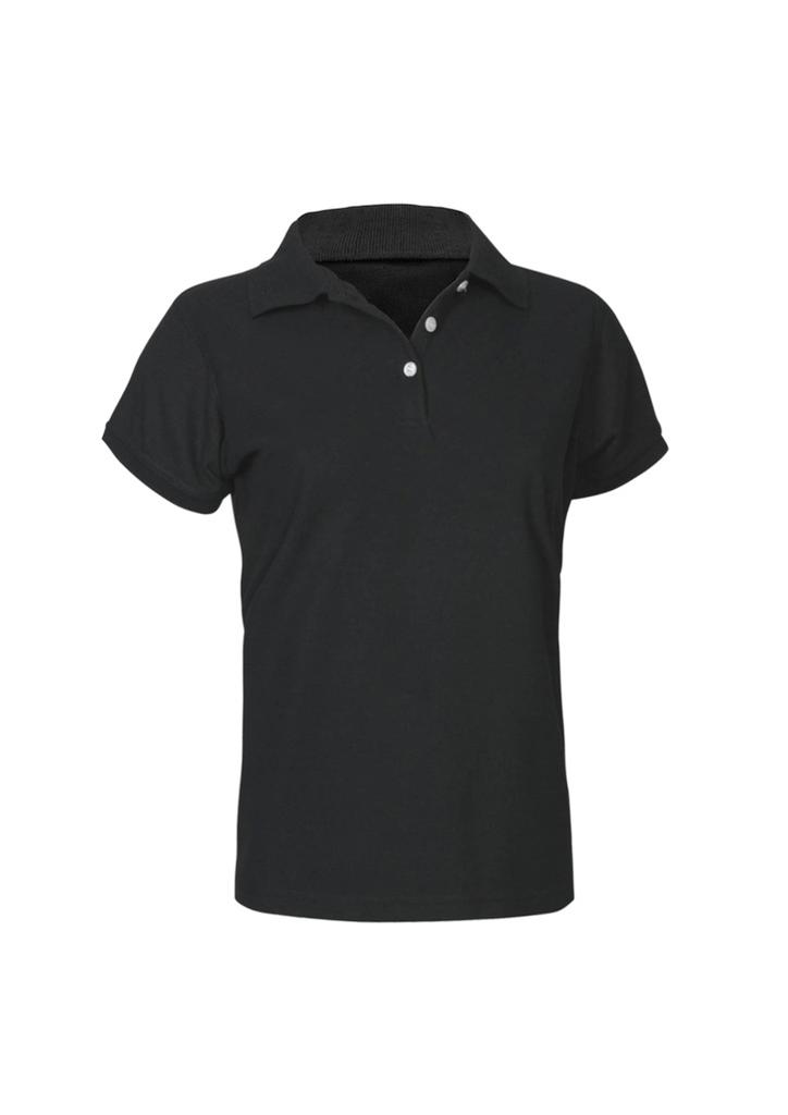 [9401042027016] P2125 - Womens Neon Short Sleeve Polo (6, Black)