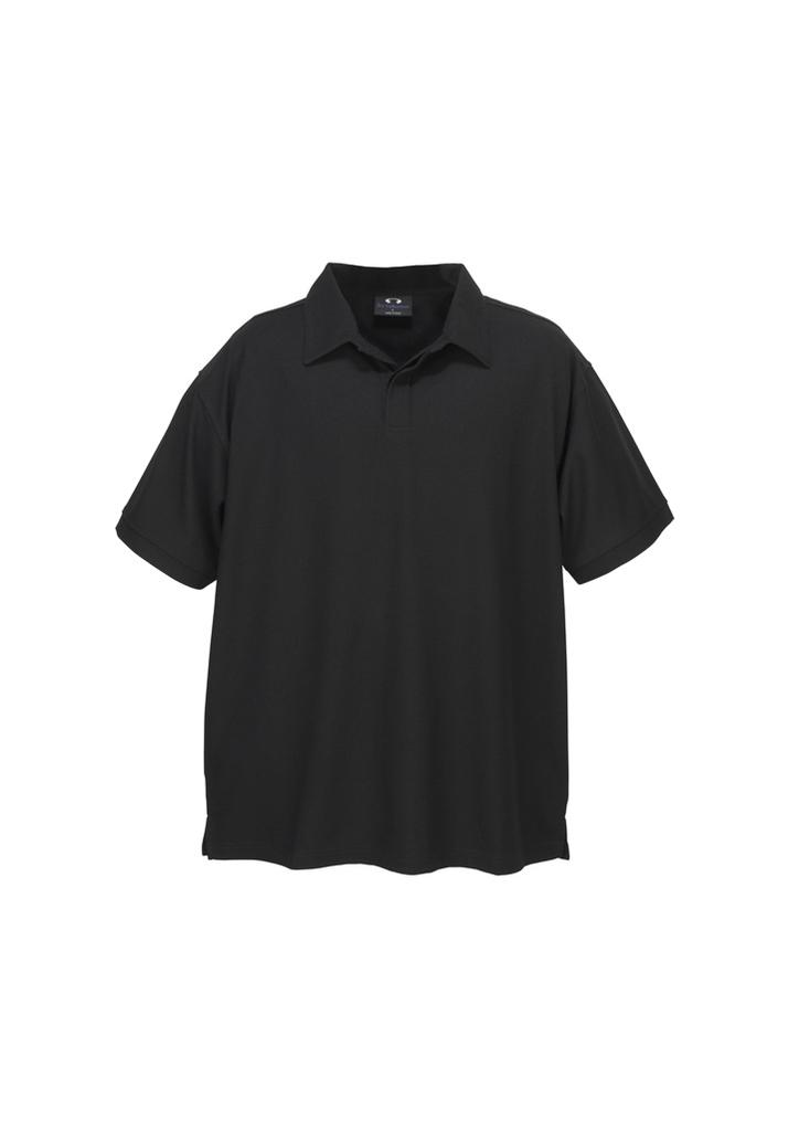 [9401042119070] P3300 - Mens Micro Waffle Short Sleeve Polo (S, Black)