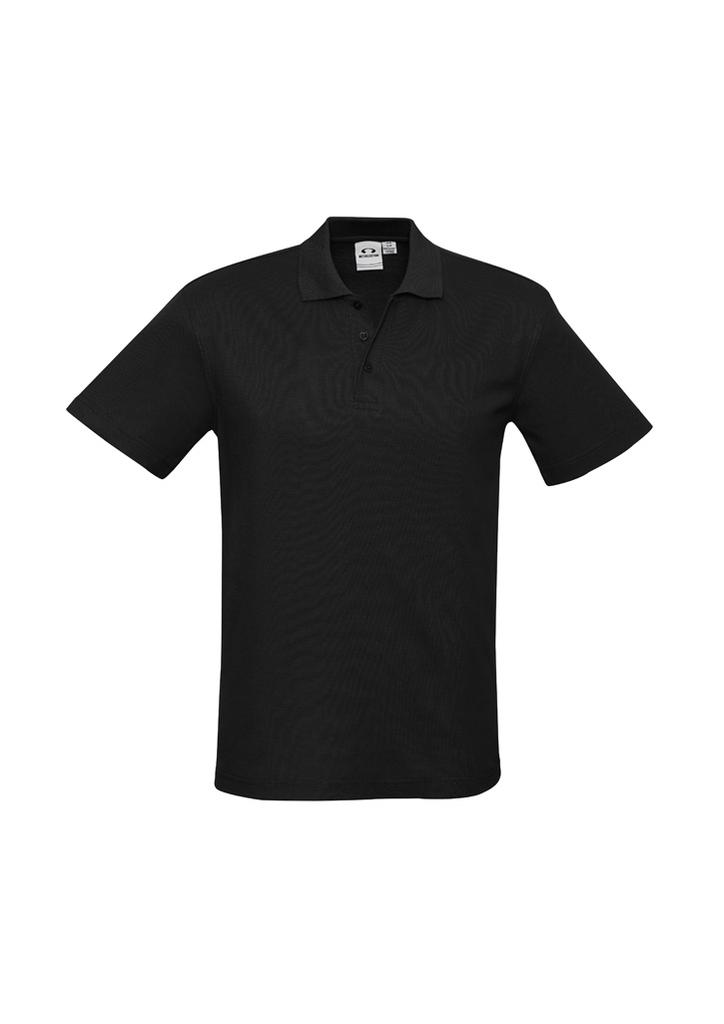 [9401042284136] P400KS - Kids Crew Short Sleeve Polo (4, Black)