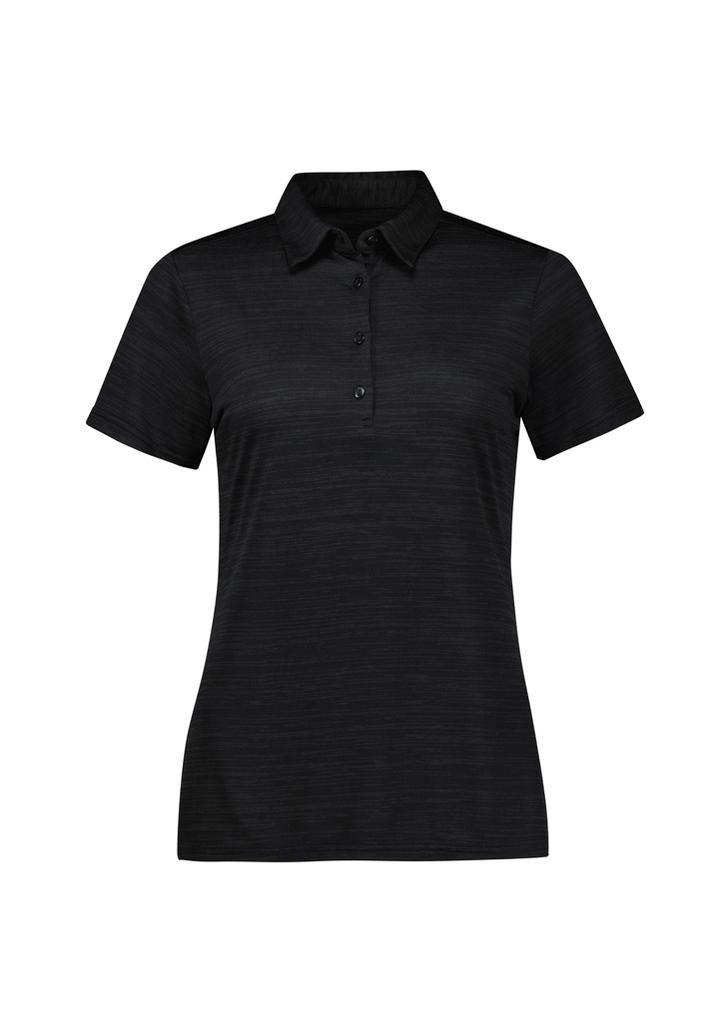 [9401042665751] P410LS - Womens Orbit Short Sleeve Polo (6, Black)