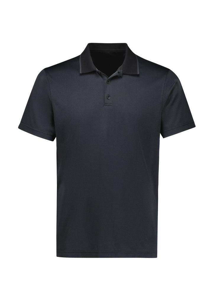 [9401042660770] P412MS - Mens Echo Short Sleeve Polo (S, Black Graphite)