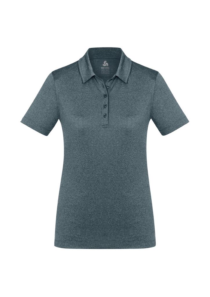 [9401042442437] P815LS - Womens Aero Short Sleeve Polo (6, Charcoal)