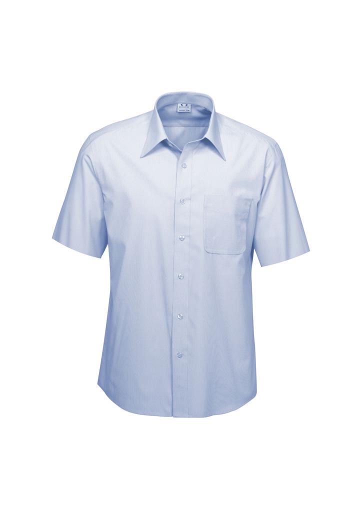 [9401042220004] S251MS - Mens Ambassador Short Sleeve Shirt (S, Blue)