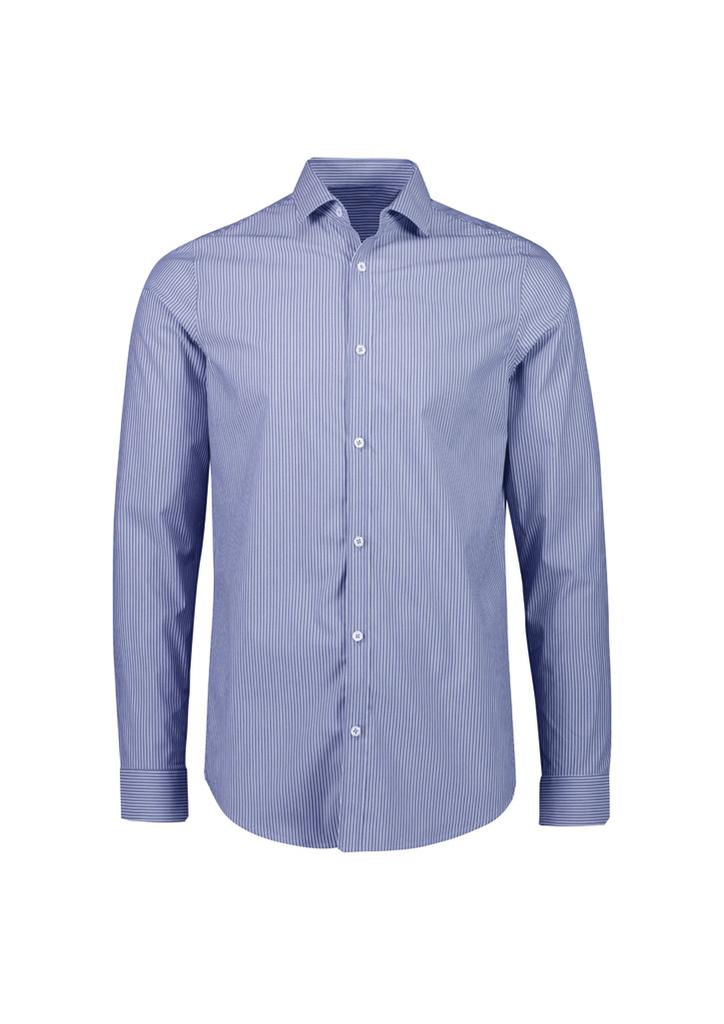 [9401042639295] S337ML - Mens Conran Tailored Long Sleeve Shirt (XS, Osfmnch Blue/White)