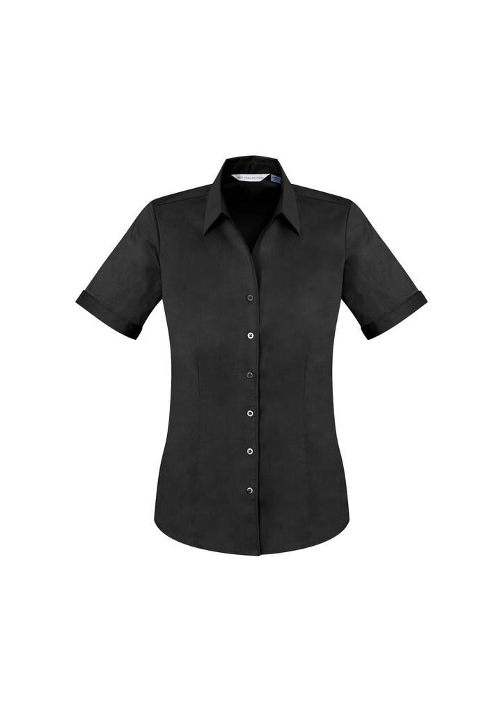 [9401042365347] S770LS - Womens Monaco Short Sleeve Shirt (6, Black)
