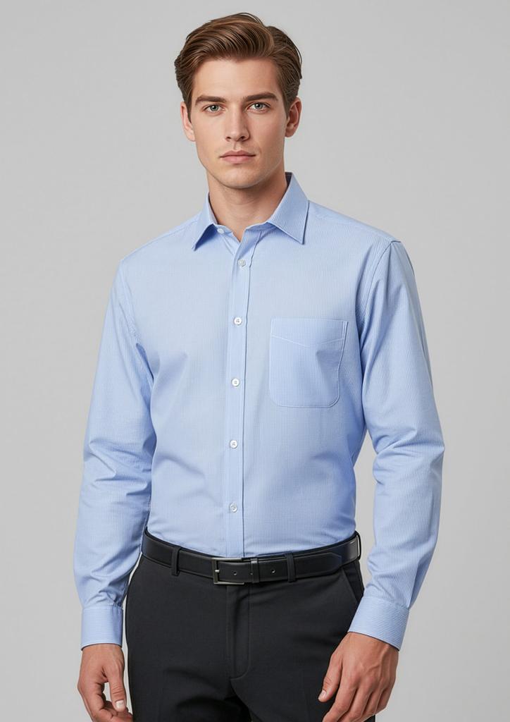 [9401042443113] S812ML - Mens Euro Long Sleeve Shirt (XS)