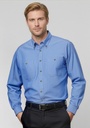 SH112 - Mens Chambray Long Sleeve Shirt
