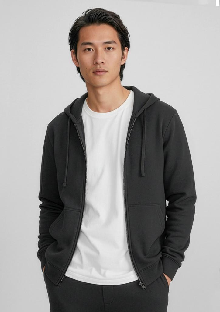 SW762M - Mens Crew Zip Hoodie