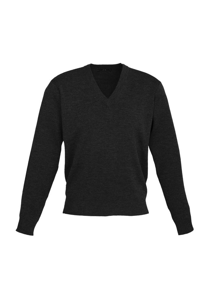 [9401042107022] WP6008 - Mens Woolmix Knit Pullover (XS, Black)