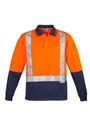 ZH234 - Mens Hi Vis Spliced Long Sleeve Polo - Shoulder Taped