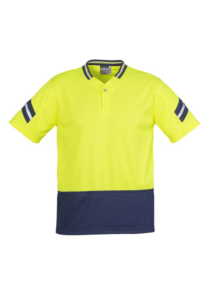 [9401042256669] ZH245 - Mens Hi Vis Astro Short Sleeve Polo (S)