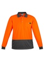 ZH410 - Mens Hi Vis Comfort Back Long Sleeve Polo