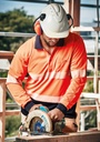 ZH530 - Unisex Hi Vis Segmented Tape Long Sleeve Polo