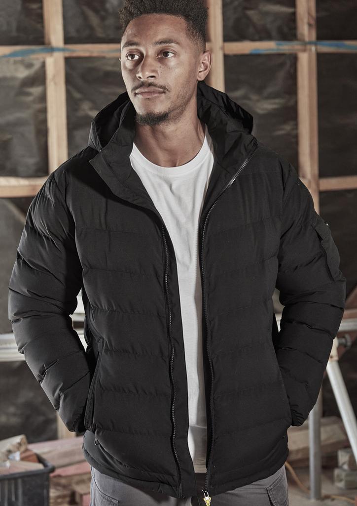[9401042650313] ZJ240 - Unisex Streetworx Hooded Puffer Jacket (XXS, Black)