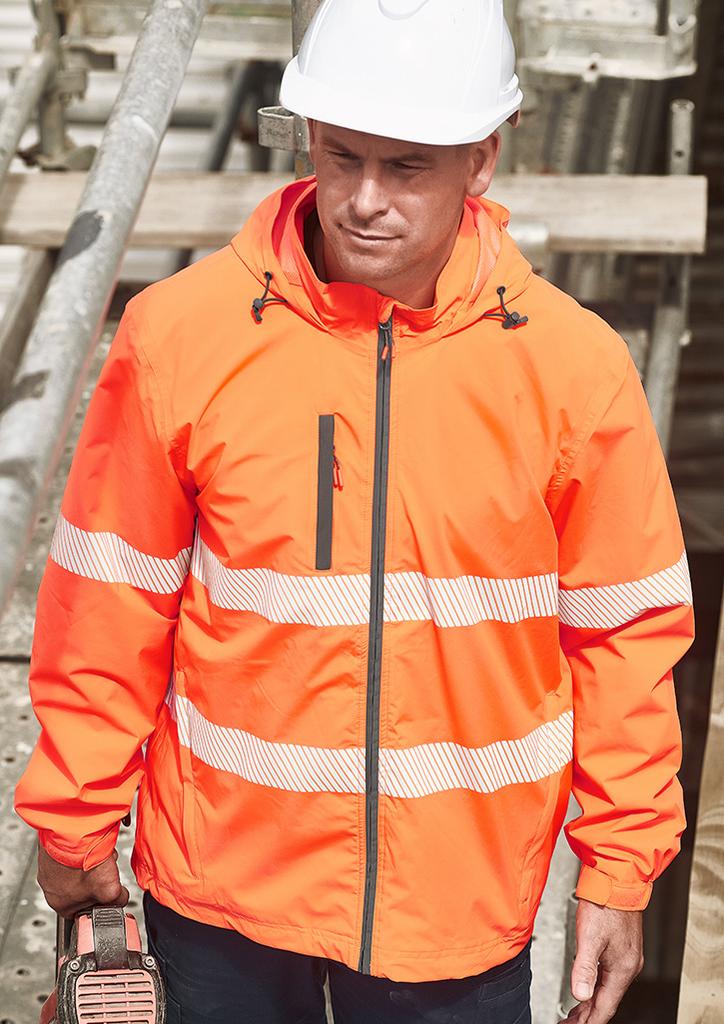 [9401042721983] ZJ560 - Unisex Super Light Segmented Tape Packable Rain Jacket (XXS, Orange)