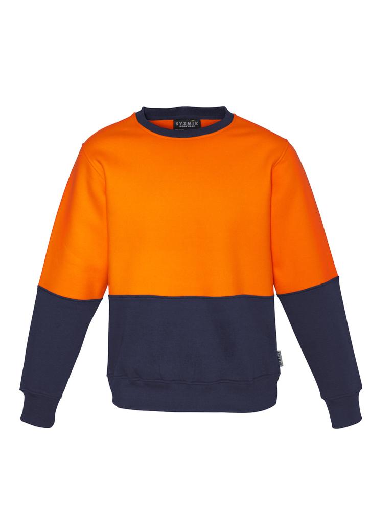 [9401042527172] ZT475 - Unisex Hi Vis Crew Sweatshirt (XXS, Orange)