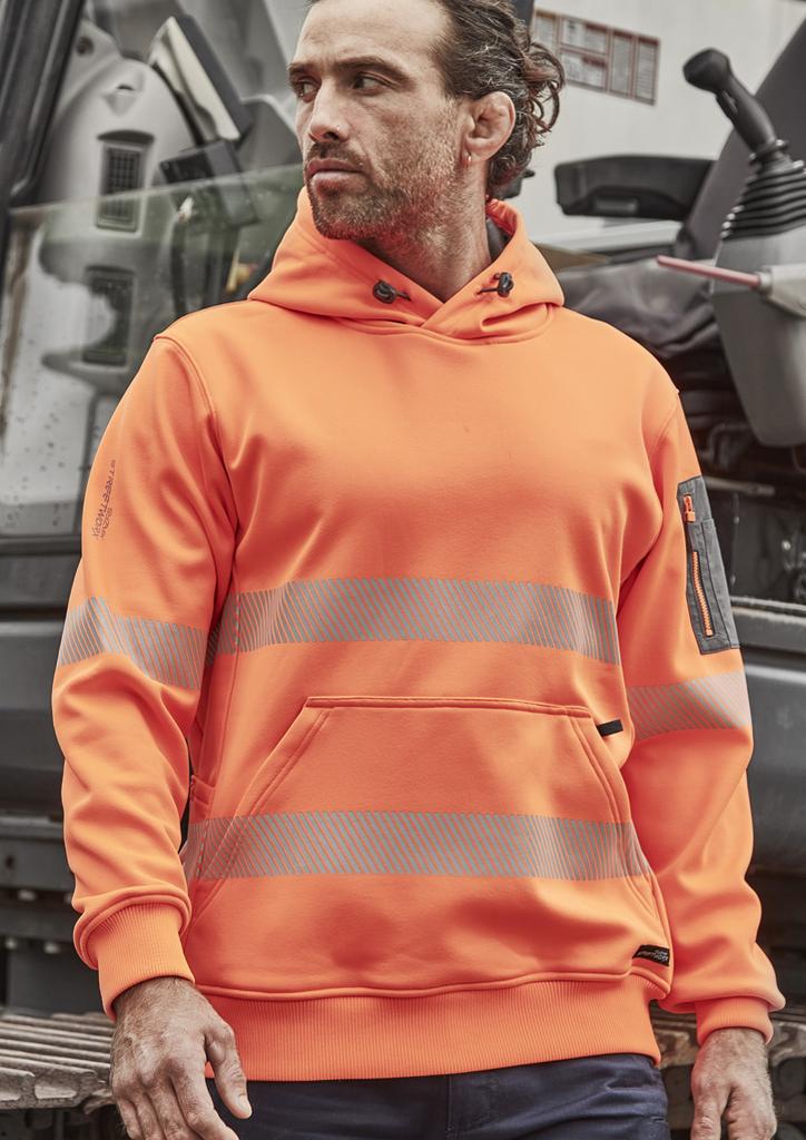 [9401042701107] ZT867 - Unisex Streetworx Segmented Tape Water Resistant Hoodie (XXS, Orange)