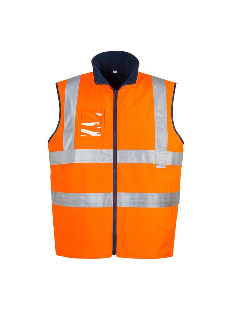 [9401042357571] ZV358 - Mens Hi Vis Lightweight Waterproof Vest (S, Orange)