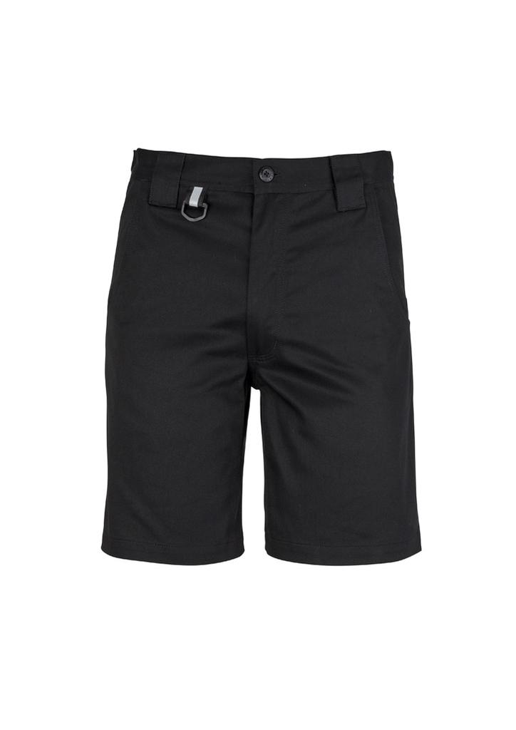 [9401042266170] ZW011 - Mens Plain Utility Short (72, Black)