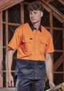 ZW115 - Mens Hi Vis Short Sleeve Shirt