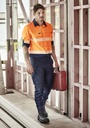 ZW470 - Mens Hi Vis Outdoor Segmented Tape Long Sleeve Shirt