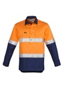 ZW550 - Mens Closed Front Long Sleeve Shirt - Hoop Taped