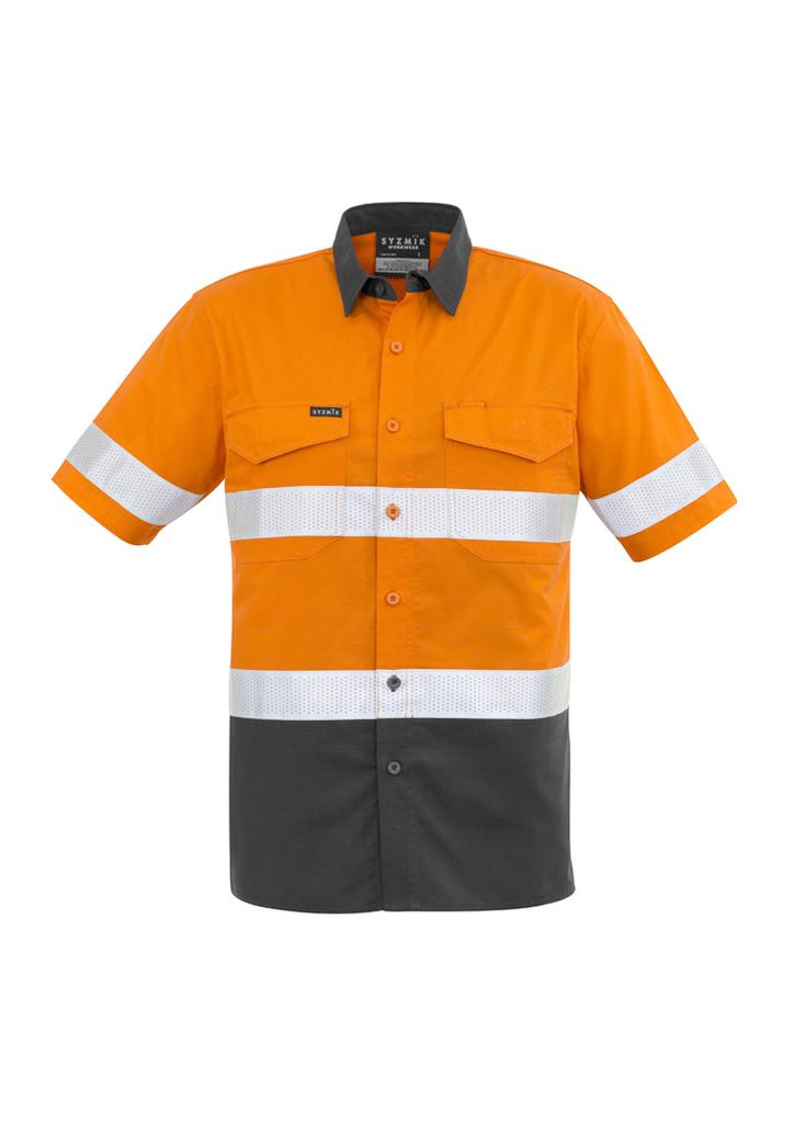 ZW835 - Mens Rugged Cooling Hi Vis Taped Short Sleeve Shirt